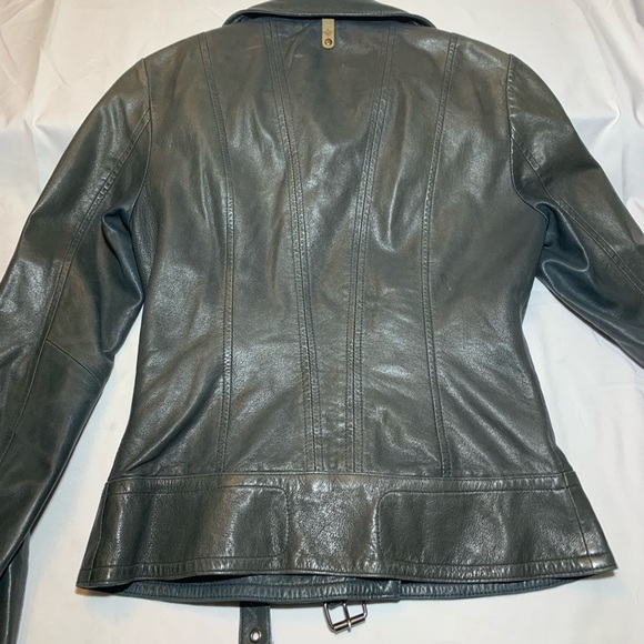 COPY - Stunning Mackage Lamb Leather Moto Biker Jacket - Picture 2 of 16